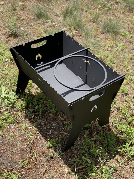 Мангал раскладной Vesuvi Company + подставка под казан