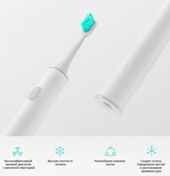 Електрична зубна щітка Xiaomi MiJia Sound Electric Toothbrush White (DDYS01SKS)