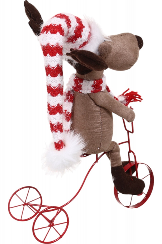 Декорация новогодняя Лось на велосипеде LF2352013-1 69 см
