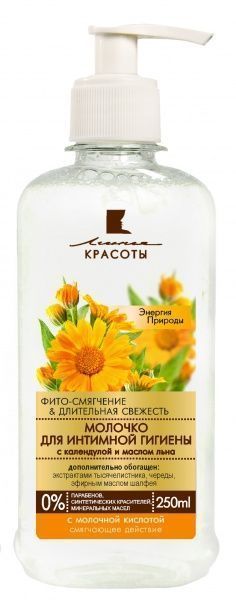 Молочко для інтимної гігієни Линия красоты з ромашкою та алое 250 мл