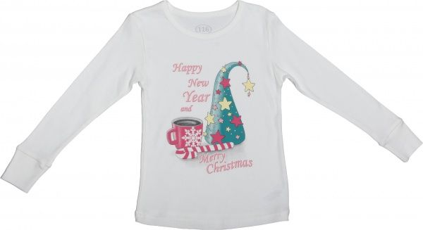 Піжама для дівчаток Фламінго р.116 молочний/рожевий 30-1006 