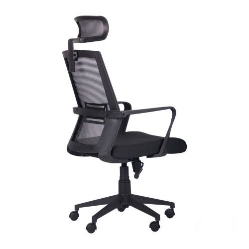 Крісло AMF Art Metal Furniture Neon HR сидіння Саванна Black 19/спинка сітка сірий 