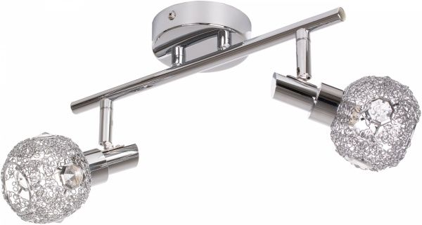 Спот Интеркласс НББ 01-2хХХ-077 2x40 Вт G9 хром 22009-2 