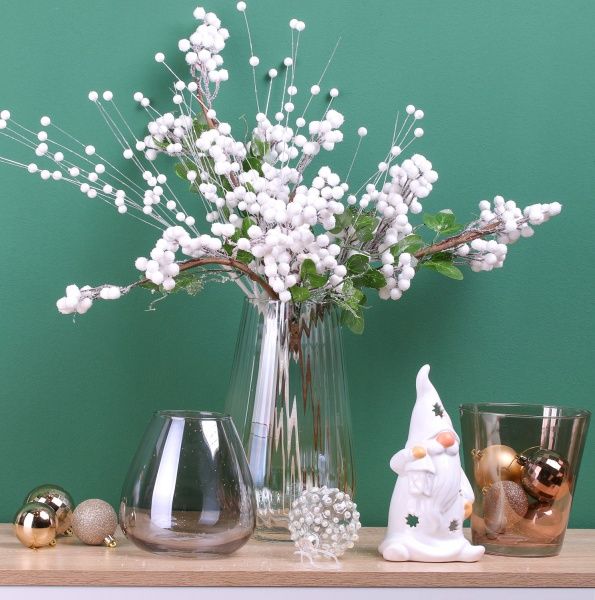 Ваза стеклянная серая Luster 15х15 см Wrzesniak Glassworks