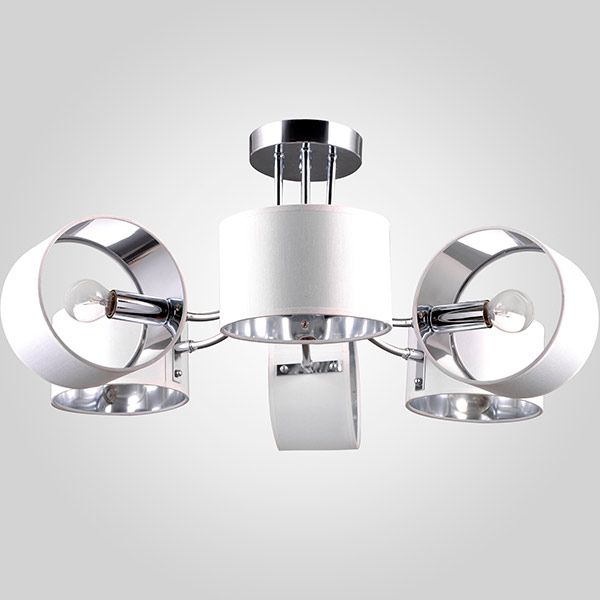 Люстра потолочная Strotskis Nikolas 6x40 Вт E14 хром/белый 70045/6 