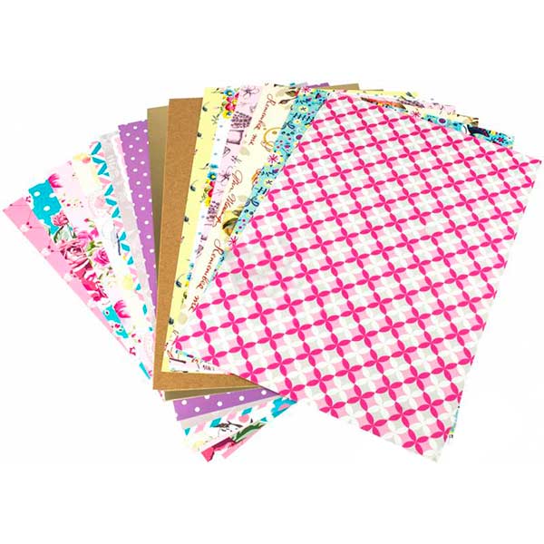 Бумага для дизайна Айвори 15 листов A4  21x29,7 см 250 г/м² Rosa Start