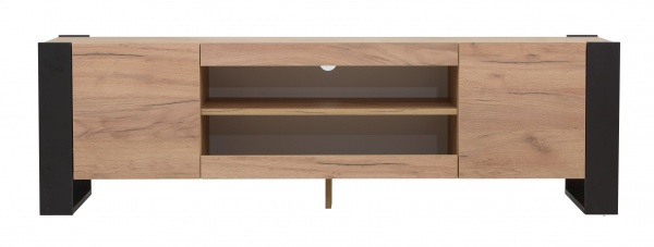 Тумба під ТВ Embawood Мондi 1880х470х400 мм чорний / дуб артізан 
