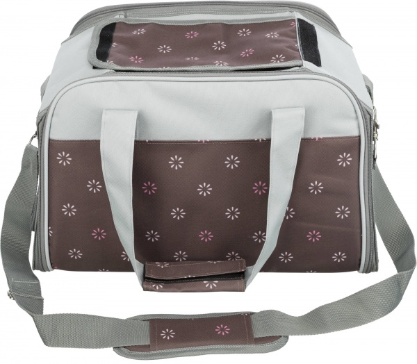 Сумка-переноска Trixie для собак Libby з поліестеру коричневий із сірим до 7 кг 25x27x42 см (28954) 