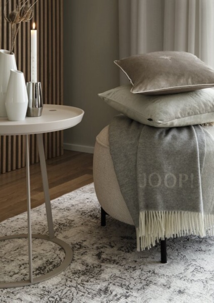 Плед FINE-DF Silber-Natur 130x180 см сірий Joop! 