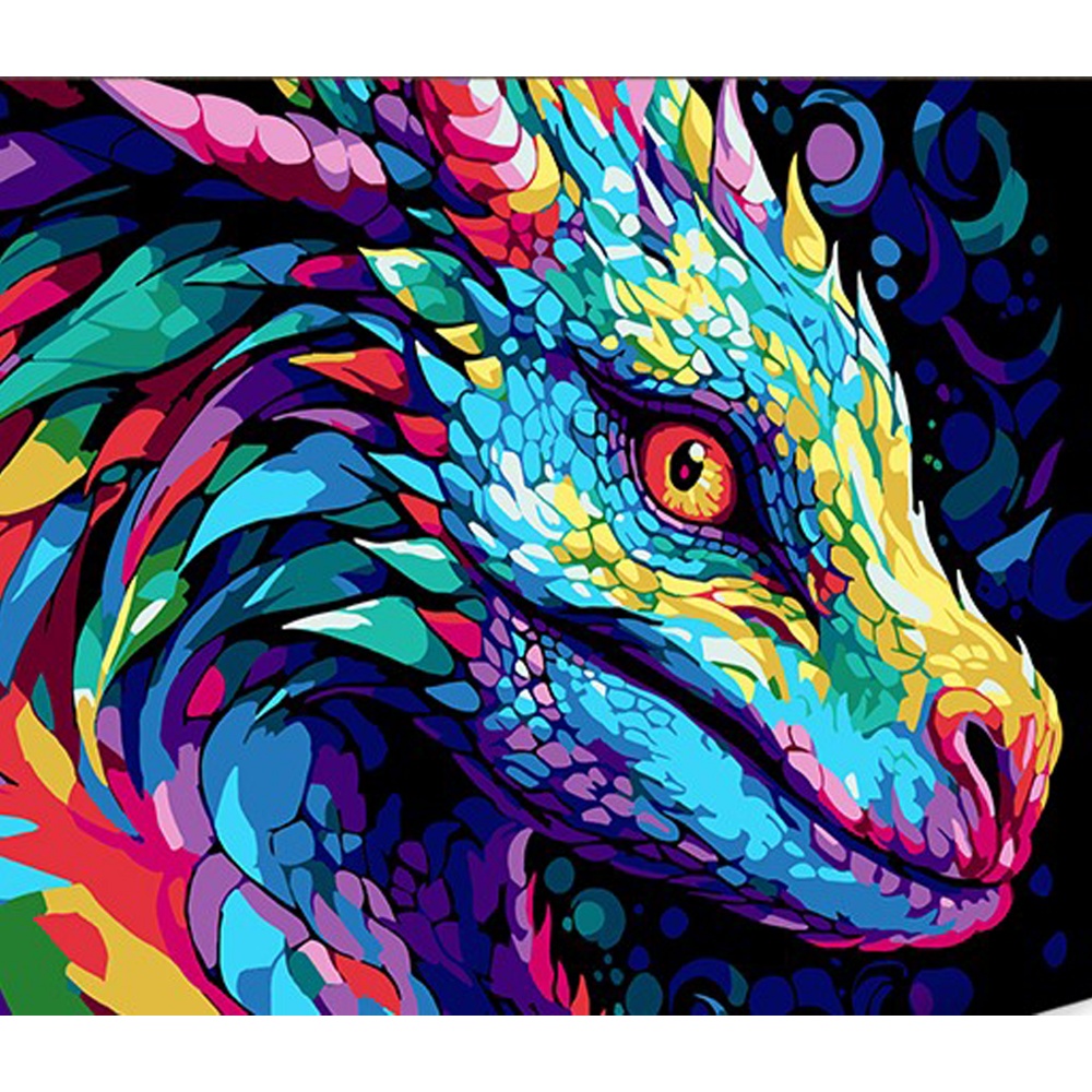 Набор для росписи по номерам Strateg на черном фоне в ассортименте 30х40 см