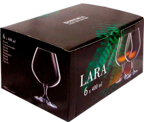 Бокал для коньяка 6 шт. 400 мл. Lido Bohemia Bohemia