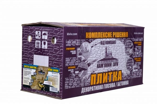 Плитка гипсовая прямая KLVIV DEKOR Dnister Sandstone Lizard 0,62 кв.м 