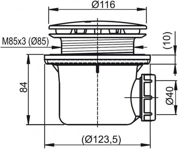 Сифон для поддона Ravak X01309 Professional
