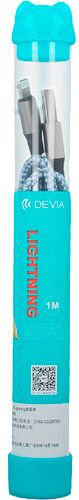 Кабель Devia Vogue USB - Lightning 1 м сірий (6938595300639) 