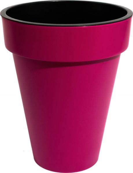 Горшок пластиковый Prosperplast Cube slim 2 в 1 круглый 55л фуксия (74952-235) 