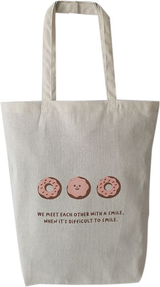 Сумка-шопер Luna Donuts 42x40x13,5 см бежевий