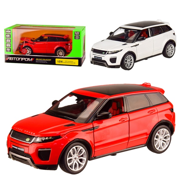 Автомодель Автопром металева Range Rover Evoque HSE (асортимент) 1:24 68258A