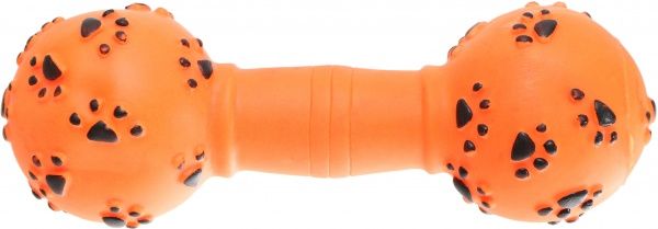 Игрушка для собак Lilli Pet Гантель с лапками винил со звуком 20 см