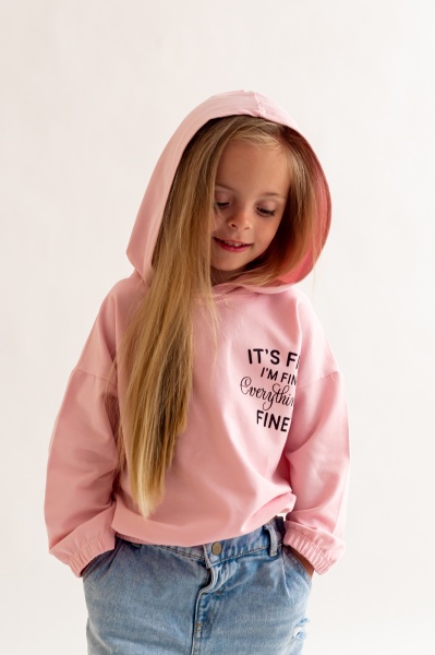 Худи для девочки KOSTA р.122 нежный розовый 2146-7 