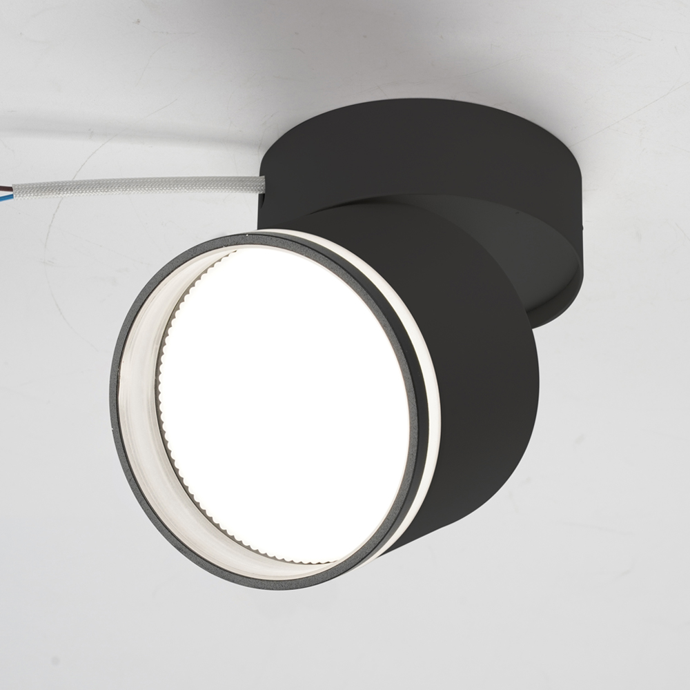 Светильник накладной поворотный LightMaster GX53 черный MLT508-1