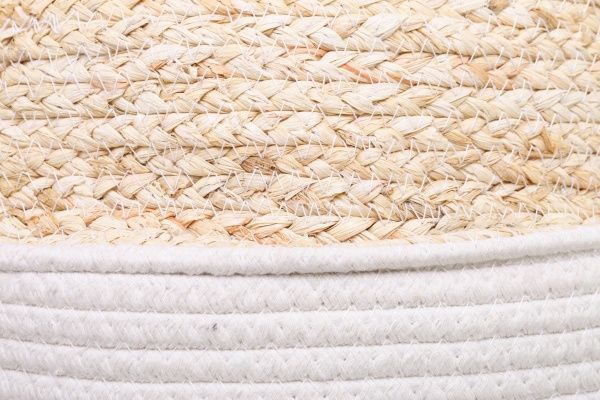 Корзинка плетеная большой 40х32 см белый