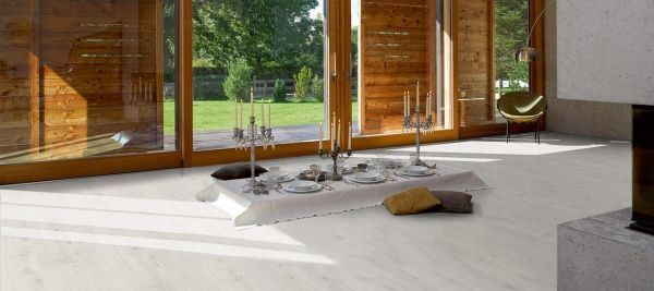 Ламінат PARADOR Basic 400 V4 1285x194x8 мм 1474400 дуб кришталево білий 32/АС4 1285x194x8 мм