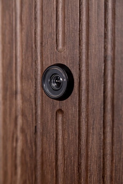 Двері вхідні Revolut Doors В-617 модель 234-237 дуб тютюн / дуб немо срібний 2050x950 мм ліві