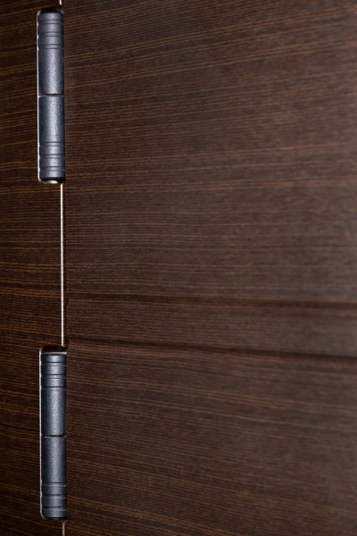 Дверь входная Revolut Doors В-413 модель 163 венге горизонт темный / дуб пломбир горизонт 2040x940 мм левая