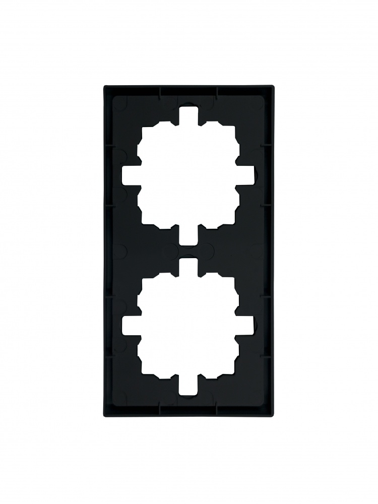 Рамка подвійна HausMark Juna універсальна чорний