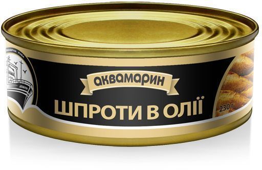 Консерва Аквамарин Шпроты в масле 150 г