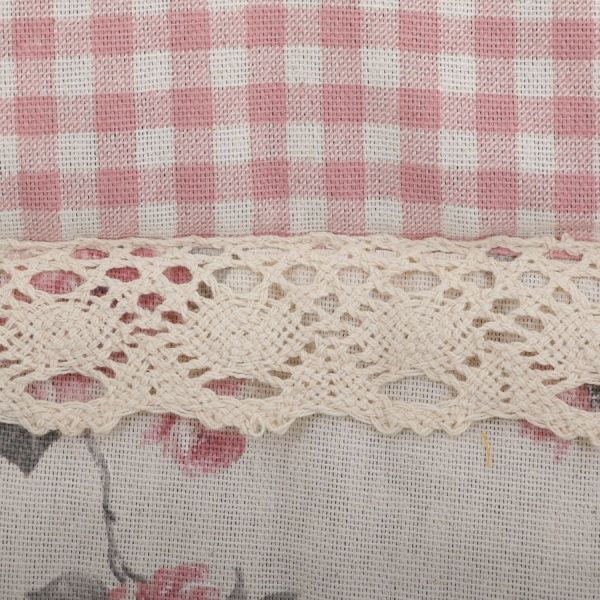 Прихватка Розы 25x25 см розовый в клетку Прованс 