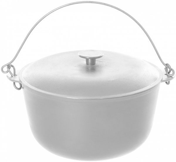 Казан походный Biol 10 л алюминиевый с дужкой и крышкой К1000Т