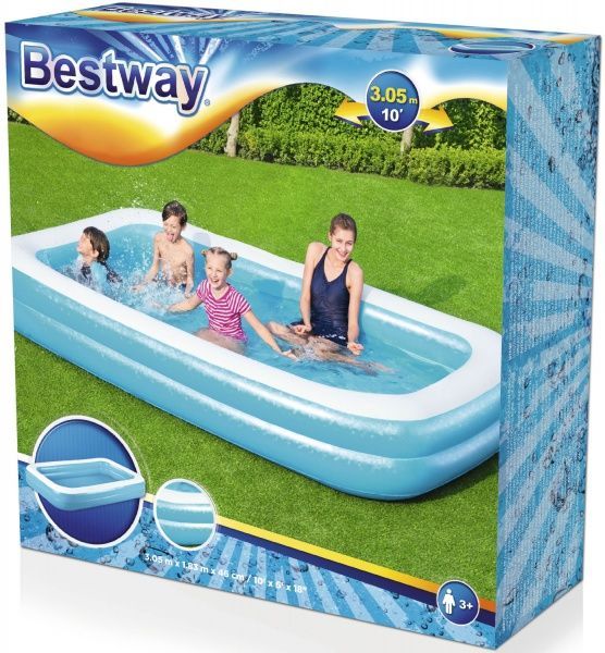 Бассейн надувной Bestway Семейный 305x183x46 см
