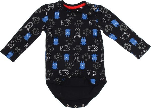 Боді дитяче 5.10.15. 5Т3901 р.80 чорно-блакитний 