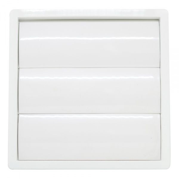 Решетка для вентиляции KRZ 180x180 мм пластик белый 
