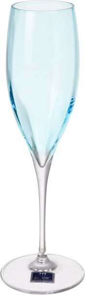 Набор бокалов для шампанского Monalisa Allegria Azzuro Cenere 260 мл 6 шт. Vema 