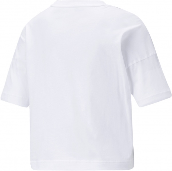 Футболка Puma Power Tape Cropped Tee 84711602 р.L белый