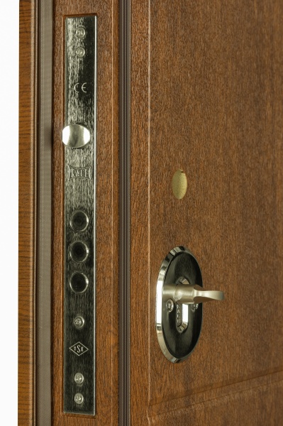 Дверь входная Булат Термо House-703 улица дуб бронзовый 2050x1200 мм левая