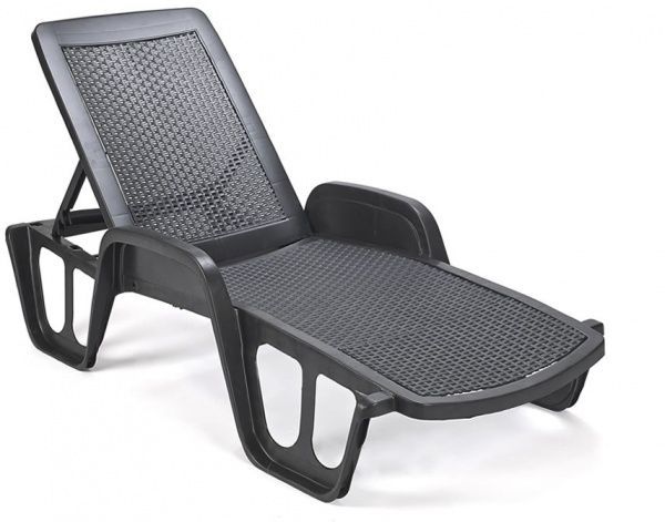 Лежак Ost-Fran Pool антрацит POL027AN 71x192 см 