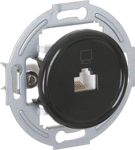 Механизм розетки компьютерная UP! (Underprice) Retro черный HSN-SCP.H1G1PC-BK