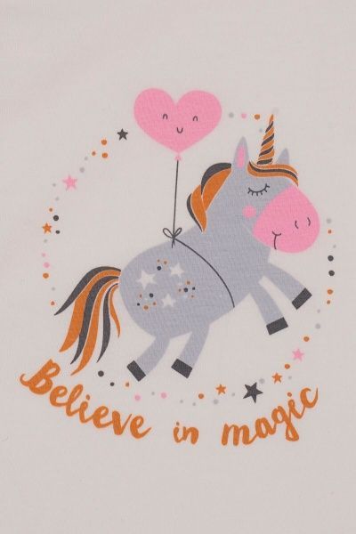 Комбінезон дитячий ТМ Софія Єдиноріг Magic р.56 молочний 200256 