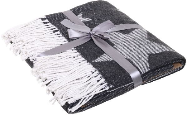 Плед Dark stars 140x200 см темно-серый Luna 