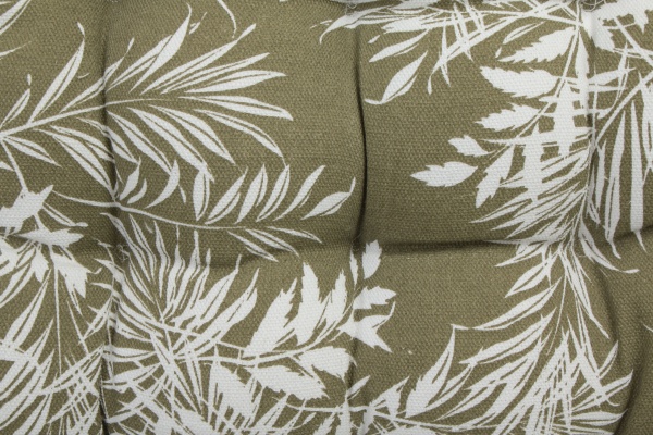 Подушка на стул Листья зеленый 37х37см Luna