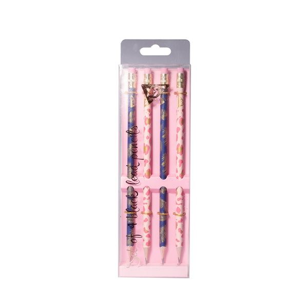 Набір олівців чорнографітних Vivere 2 види дизайну 4 шт. 280560 YES