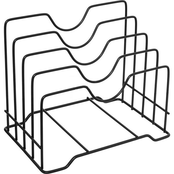 Подставка для крышек настальная черный DC