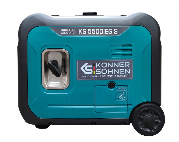 Электрогенераторная установка Konner&Sohnen 5 кВт / 5,5 кВт 230 В KS 5500iEG S бензингаз