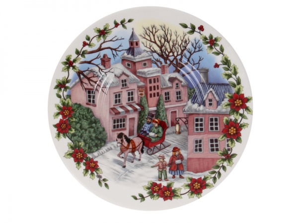 Чашка Рождество. Красные домики 220 мл 924-654 Lefard