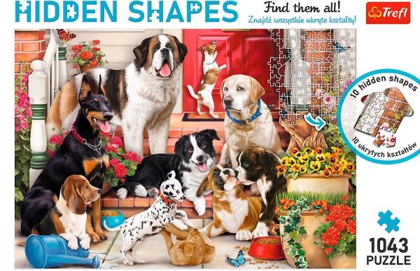Пазли Trefl Hidden Shapes Собачі розваги 10675