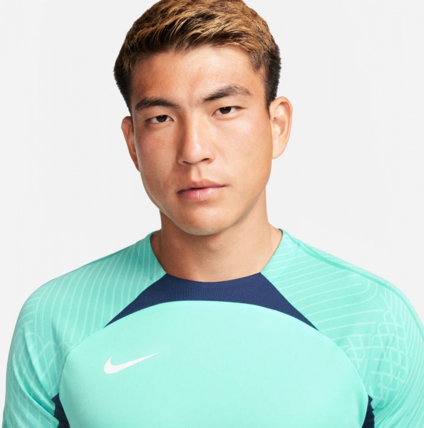 Футболка Nike M NK DF STRK TOP SS DV9237-349 р.S голубой