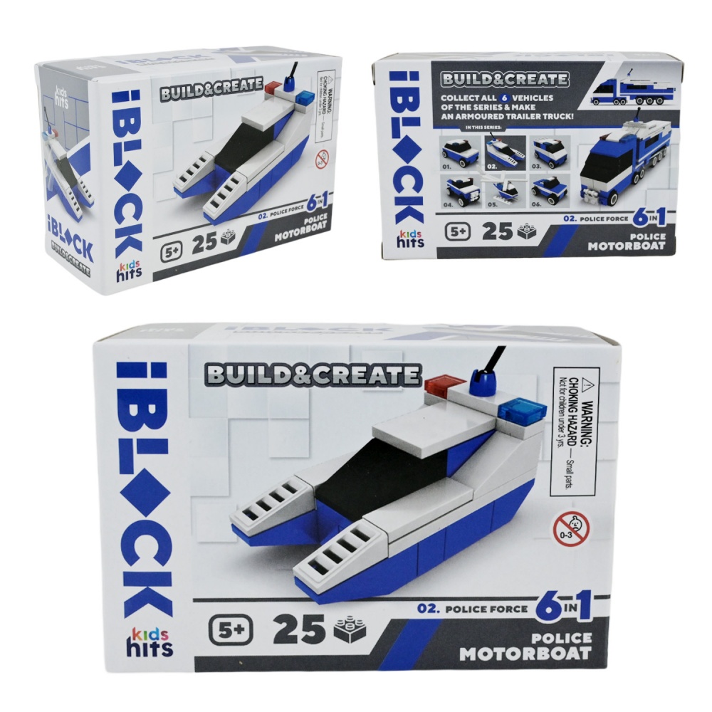 Конструктор Iblock Kids hits JUNIOR Полиция (в ассортименте) KH51/005